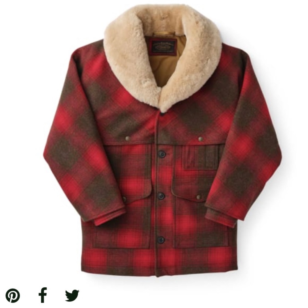 Brand new Filson lined wool Packer coat.